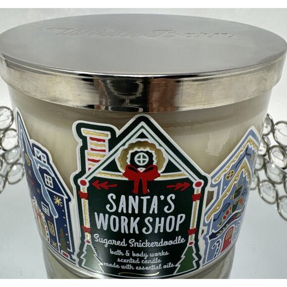 Christmas NEW B&BW, Santa WorkShop Snickerdoodle 3 Wick Candle-Limited 2020 - Picture 2 of 4